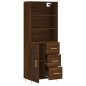 vidaXL Highboard Braun Eichen-Optik 69,5x34x180 cm Holzwerkstoff vidaXL Highboard Braun Eichen-Optik 69,5x34x180 cm Holzwerkstoff