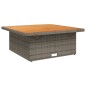vidaXL Gartentisch Grau 110x110x71 cm Poly Rattan und Akazienholz vidaXL Gartentisch Grau 110x110x71 cm Poly Rattan und Akazienholz