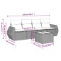 vidaXL 5-tlg. Garten-Sofagarnitur mit Kissen Beige Poly Rattan vidaXL 5-tlg. Garten-Sofagarnitur mit Kissen Beige Poly Rattan