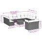 vidaXL 13-tlg. Garten-Sofagarnitur mit Kissen Beige Poly Rattan vidaXL 13-tlg. Garten-Sofagarnitur mit Kissen Beige Poly Rattan