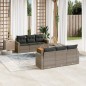 vidaXL 7-tlg. Garten-Sofagarnitur mit Kissen Grau Poly Rattan vidaXL 7-tlg. Garten-Sofagarnitur mit Kissen Grau Poly Rattan