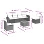 vidaXL 7-tlg. Garten-Sofagarnitur mit Kissen Schwarz Poly Rattan vidaXL 7-tlg. Garten-Sofagarnitur mit Kissen Schwarz Poly Rattan