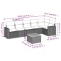 vidaXL 7-tlg. Garten-Sofagarnitur mit Kissen Schwarz Poly Rattan vidaXL 7-tlg. Garten-Sofagarnitur mit Kissen Schwarz Poly Rattan