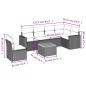 vidaXL 7-tlg. Garten-Sofagarnitur mit Kissen Schwarz Poly Rattan vidaXL 7-tlg. Garten-Sofagarnitur mit Kissen Schwarz Poly Rattan