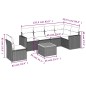 vidaXL 7-tlg. Garten-Sofagarnitur mit Kissen Beige Poly Rattan vidaXL 7-tlg. Garten-Sofagarnitur mit Kissen Beige Poly Rattan
