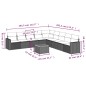 vidaXL 10-tlg. Garten-Sofagarnitur mit Kissen Schwarz Poly Rattan vidaXL 10-tlg. Garten-Sofagarnitur mit Kissen Schwarz Poly Rattan