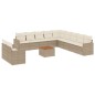 vidaXL 12-tlg. Garten-Sofagarnitur mit Kissen Beige Poly Rattan vidaXL 12-tlg. Garten-Sofagarnitur mit Kissen Beige Poly Rattan