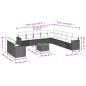 vidaXL 12-tlg. Garten-Sofagarnitur mit Kissen Schwarz Poly Rattan vidaXL 12-tlg. Garten-Sofagarnitur mit Kissen Schwarz Poly Rattan