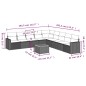 vidaXL 10-tlg. Garten-Sofagarnitur mit Kissen Grau Poly Rattan vidaXL 10-tlg. Garten-Sofagarnitur mit Kissen Grau Poly Rattan
