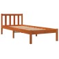 vidaXL Massivholzbett ohne Matratze Wachsbraun 90x190 cm Kiefernholz vidaXL Massivholzbett ohne Matratze Wachsbraun 90x190 cm Kiefernholz