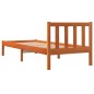 vidaXL Massivholzbett ohne Matratze Wachsbraun 90x190 cm Kiefernholz vidaXL Massivholzbett ohne Matratze Wachsbraun 90x190 cm Kiefernholz