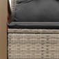 vidaXL Gartensofa 2-Sitzer mit Kissen Grau Poly Rattan vidaXL Gartensofa 2-Sitzer mit Kissen Grau Poly Rattan