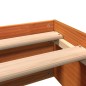 vidaXL Massivholzbett ohne Matratze Wachsbraun 160x200 Kiefernholz vidaXL Massivholzbett ohne Matratze Wachsbraun 160x200 Kiefernholz