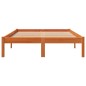 vidaXL Massivholzbett ohne Matratze Wachsbraun 120x200 cm Kiefernholz vidaXL Massivholzbett ohne Matratze Wachsbraun 120x200 cm Kiefernholz