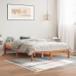 vidaXL Massivholzbett ohne Matratze Wachsbraun 135x190 cm Kiefernholz vidaXL Massivholzbett ohne Matratze Wachsbraun 135x190 cm Kiefernholz