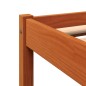 vidaXL Massivholzbett ohne Matratze Wachsbraun 135x190 cm Kiefernholz vidaXL Massivholzbett ohne Matratze Wachsbraun 135x190 cm Kiefernholz
