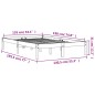 vidaXL Massivholzbett ohne Matratze Wachsbraun 135x190 cm Kiefernholz vidaXL Massivholzbett ohne Matratze Wachsbraun 135x190 cm Kiefernholz