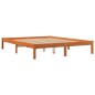 vidaXL Massivholzbett ohne Matratze Wachsbraun 160x200 Kiefernholz vidaXL Massivholzbett ohne Matratze Wachsbraun 160x200 Kiefernholz