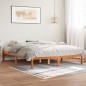 vidaXL Massivholzbett ohne Matratze Wachsbraun 160x200 Kiefernholz vidaXL Massivholzbett ohne Matratze Wachsbraun 160x200 Kiefernholz