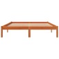 vidaXL Massivholzbett ohne Matratze Wachsbraun 160x200 Kiefernholz vidaXL Massivholzbett ohne Matratze Wachsbraun 160x200 Kiefernholz