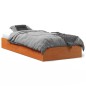 vidaXL Massivholzbett ohne Matratze Wachsbraun 90x200 Kiefernholz vidaXL Massivholzbett ohne Matratze Wachsbraun 90x200 Kiefernholz
