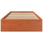 vidaXL Massivholzbett ohne Matratze Wachsbraun 90x200 Kiefernholz vidaXL Massivholzbett ohne Matratze Wachsbraun 90x200 Kiefernholz