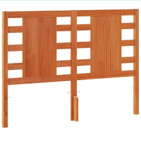 vidaXL Kopfteil Wachsbraun 135 cm Massivholz Kiefer