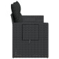 vidaXL Gartensofa mit Kissen 2-Sitzer Schwarz Poly Rattan vidaXL Gartensofa mit Kissen 2-Sitzer Schwarz Poly Rattan