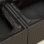 vidaXL Gartensofa mit Kissen 2-Sitzer Schwarz Poly Rattan vidaXL Gartensofa mit Kissen 2-Sitzer Schwarz Poly Rattan