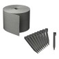 Nature Rasenkanten-Set H15 cm x 10 m mit Erdnägeln Grau Nature Rasenkanten-Set H15 cm x 10 m mit Erdnägeln Grau