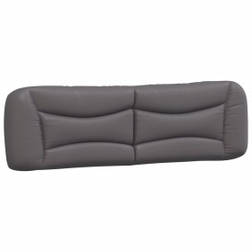vidaXL Kopfteil-Kissen Grau 180 cm Kunstleder