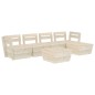 6-tlg. Garten-Paletten-Lounge-Set Imprägniertes Fichtenholz 6-tlg. Garten-Paletten-Lounge-Set Imprägniertes Fichtenholz