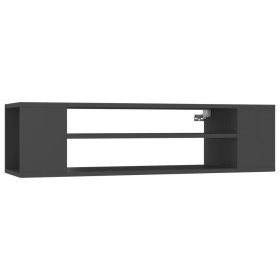 vidaXL TV-Hängeschrank Grau 100x30x26,5 cm Holzwerkstoff