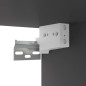 vidaXL TV-Hängeschrank Grau 100x30x26,5 cm Holzwerkstoff