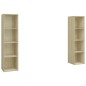 vidaXL TV-Schränke 2 Stk. Sonoma-Eiche 142,5x35x36,5 cm Holzwerkstoff vidaXL TV-Schränke 2 Stk. Sonoma-Eiche 142,5x35x36,5 cm Holzwerkstoff