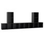 vidaXL 5-tlg. TV-Schrank-Set Grau Holzwerkstoff vidaXL 5-tlg. TV-Schrank-Set Grau Holzwerkstoff
