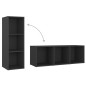 vidaXL 5-tlg. TV-Schrank-Set Grau Holzwerkstoff vidaXL 5-tlg. TV-Schrank-Set Grau Holzwerkstoff