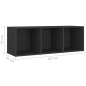 vidaXL 5-tlg. TV-Schrank-Set Grau Holzwerkstoff vidaXL 5-tlg. TV-Schrank-Set Grau Holzwerkstoff
