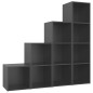vidaXL 4-tlg. TV-Schrank-Set Grau Holzwerkstoff vidaXL 4-tlg. TV-Schrank-Set Grau Holzwerkstoff
