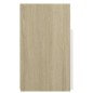 vidaXL TV-Schrank mit LED-Leuchten Weiß Sonoma-Eiche 120x30x50 cm vidaXL TV-Schrank mit LED-Leuchten Weiß Sonoma-Eiche 120x30x50 cm