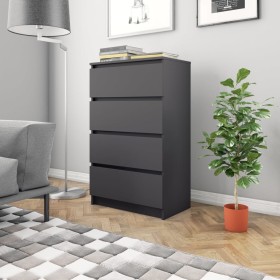vidaXL Sideboard Grau 60x35x98,5 cm Holzwerkstoff