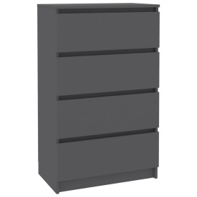 vidaXL Sideboard Grau 60x35x98,5 cm Holzwerkstoff