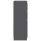 vidaXL Sideboard Grau 60x35x98,5 cm Holzwerkstoff vidaXL Sideboard Grau 60x35x98,5 cm Holzwerkstoff