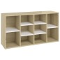 vidaXL Schuhbank Weiß und Sonoma-Eiche 103x30x54,5 cm Holzwerkstoff vidaXL Schuhbank Weiß und Sonoma-Eiche 103x30x54,5 cm Holzwerkstoff