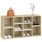 vidaXL Schuhbank Weiß und Sonoma-Eiche 103x30x54,5 cm Holzwerkstoff vidaXL Schuhbank Weiß und Sonoma-Eiche 103x30x54,5 cm Holzwerkstoff