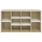 vidaXL Schuhbank Weiß und Sonoma-Eiche 103x30x54,5 cm Holzwerkstoff vidaXL Schuhbank Weiß und Sonoma-Eiche 103x30x54,5 cm Holzwerkstoff