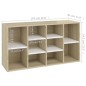 vidaXL Schuhbank Weiß und Sonoma-Eiche 103x30x54,5 cm Holzwerkstoff vidaXL Schuhbank Weiß und Sonoma-Eiche 103x30x54,5 cm Holzwerkstoff