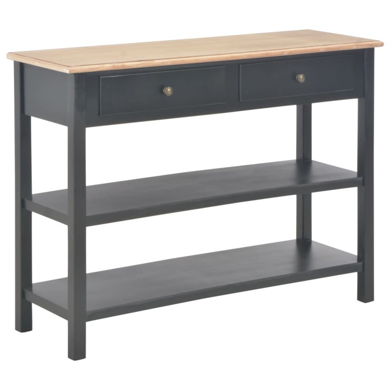 vidaXL Sideboard Schwarz 110×35×80 cm MDF vidaXL Sideboard Schwarz 110×35×80 cm MDF