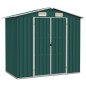 vidaXL Gerätehaus Grün 205x129x183 cm Verzinkter Stahl vidaXL Gerätehaus Grün 205x129x183 cm Verzinkter Stahl