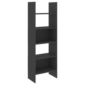 vidaXL Bücherregal Grau 60x35x180 cm Holzwerkstoff
